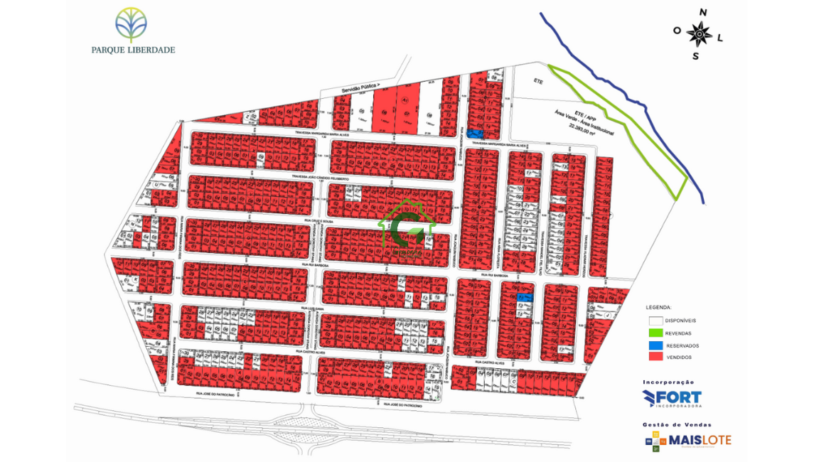 TERRENO A VENDA NO PARQUE LIBERDADE